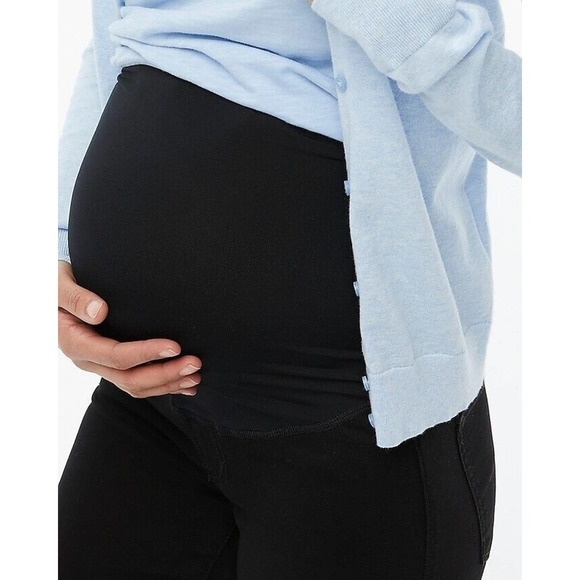 J.Crew BA785 Women's Black Maternity Jeans Signature Stretch Size 27 - Picture 3 of 13